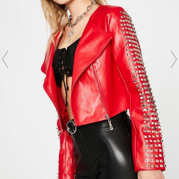 Dolls Kill Jackets & Blazers - 🔥🖤Studded Jacket🖤🔥
